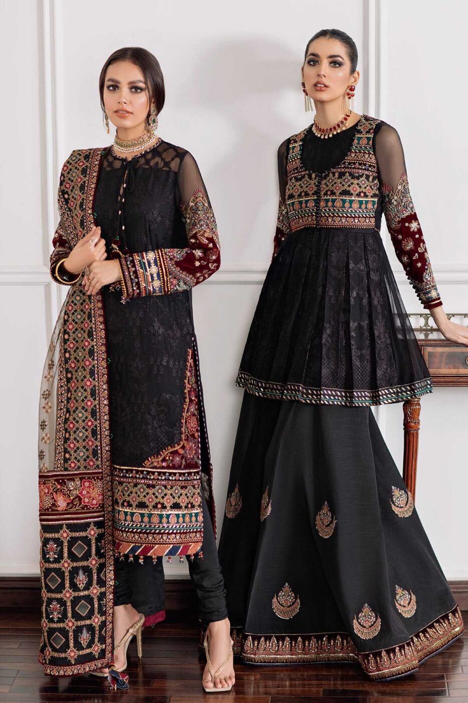 Baroque Embroidered Khaddar Suits Unstitched 3 Piece BQ21KW 09- COSMIC - Winter Collection