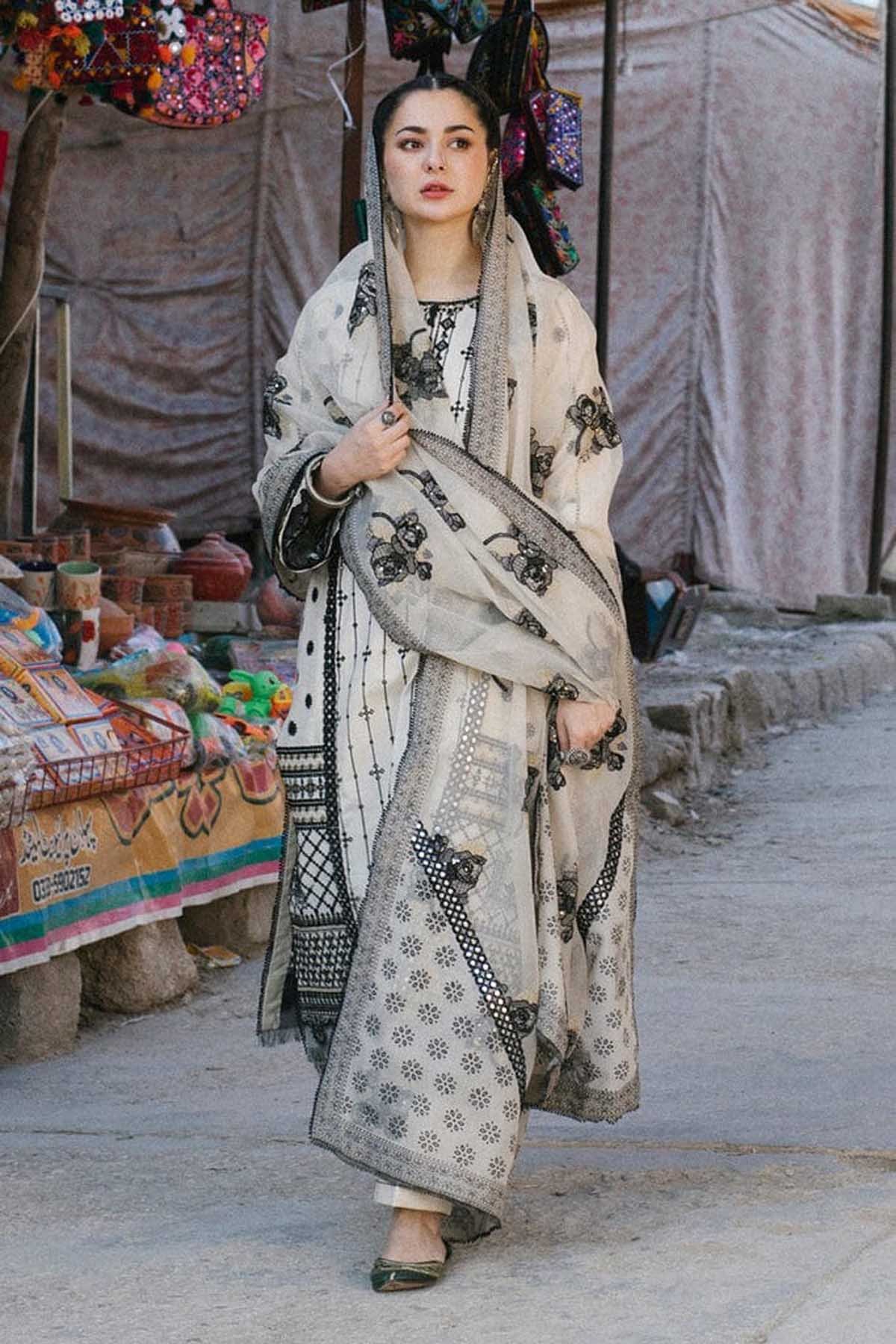 Hania Amir women new dress design empires collection pakistan top brand clothing brand fashion 3 piece suit