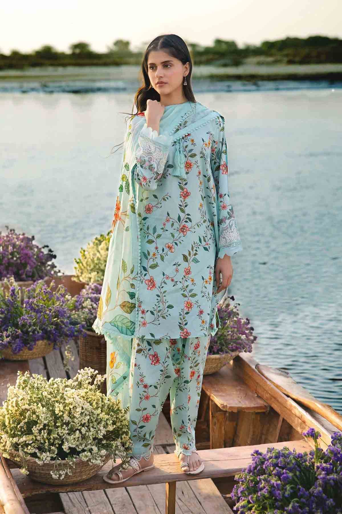 MariaB Women new dress design empires collection printed 3 piece suit Pakistan clothing fashion