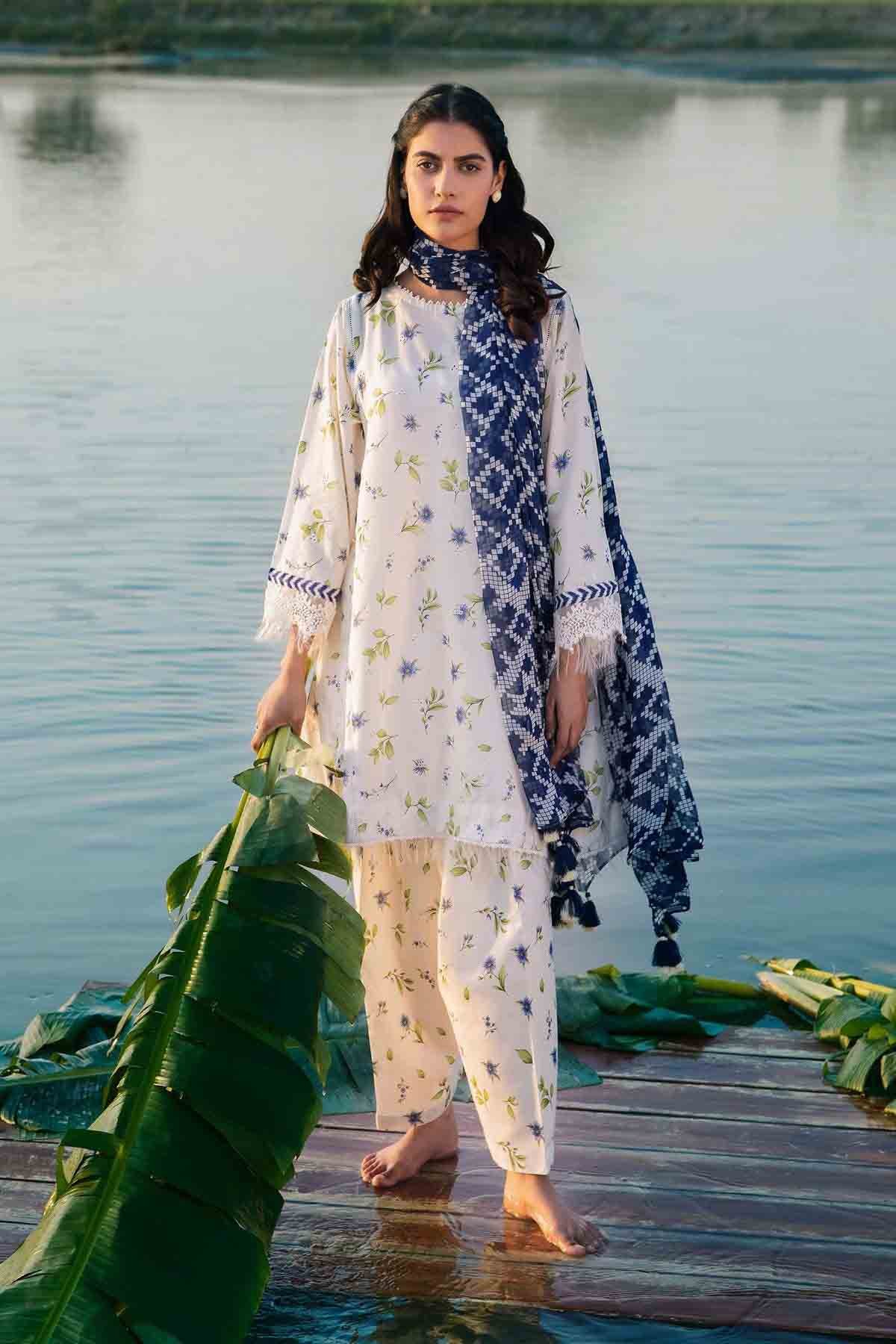 MariaB Printed women new dress design empires collection winters 3 piece embroidered trending suit