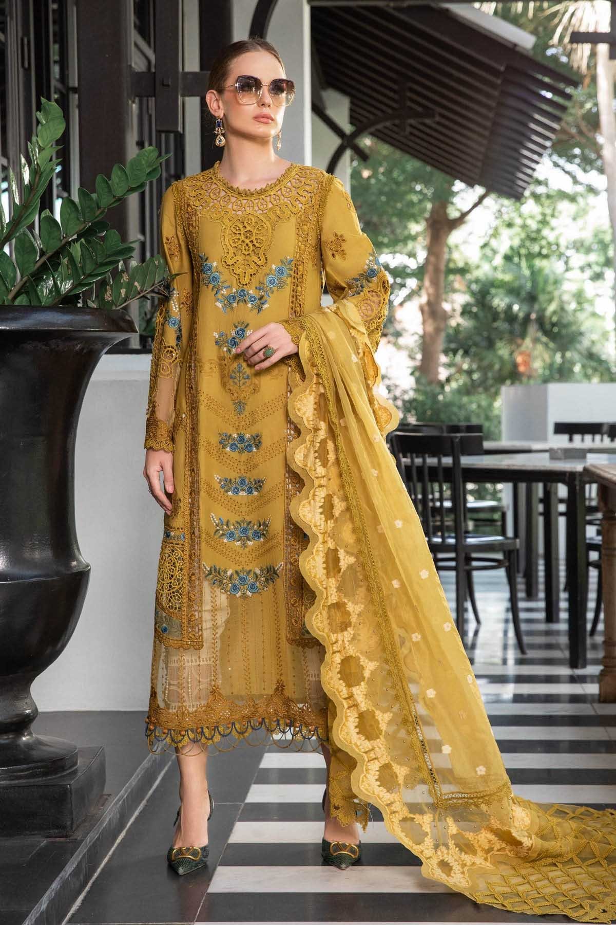 Maria.B women new dress design winters empires collection Pakistan girls fashion 2024