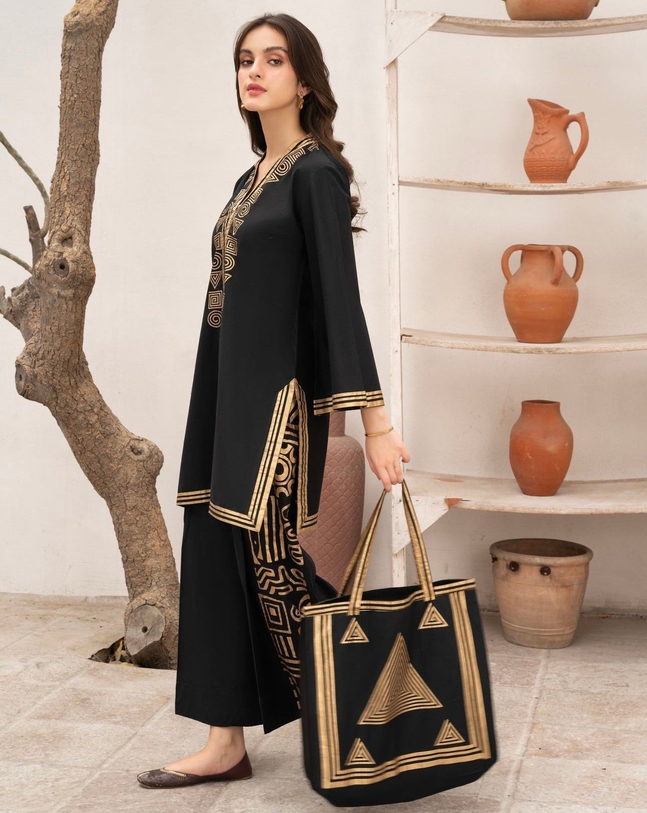 Nishat women new dress design empires collection Pakistan clothing fashion 2024 suit