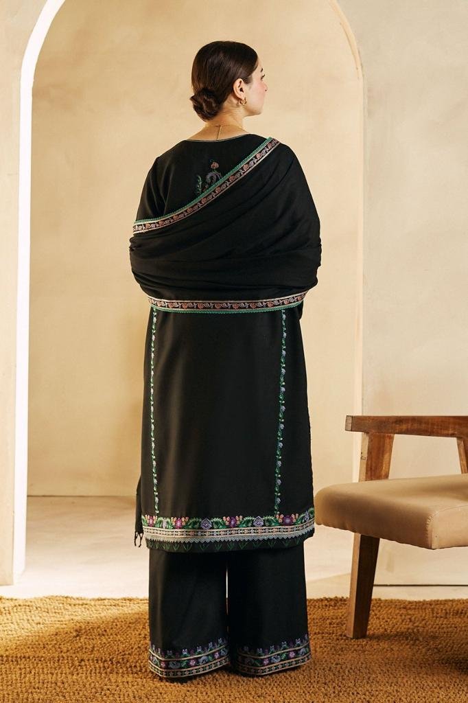 Zara Shah Original Brand Women New Dress Design Winters Collection Pakistan Fashion Raza Textile Clothing 2024 3piece Decent 